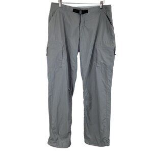 Mountain Hardwear Gray Lightweight Nylon‎ Hiking Pants Size 10 Convertible